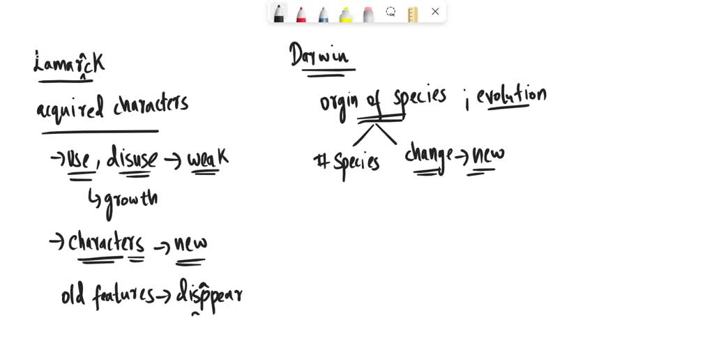 SOLVED What was the major difference between Darwin's theory of