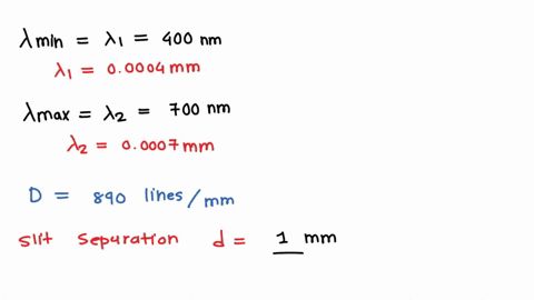the-human-eye-can-readily-detect-wavelengths-from-about-400-nm-to-700-nm-if-white-light-illuminates-a-diffraction-grating-having-890-linesmm-over-what-range-of-angles-does-the-visible-m-1-sp-28195