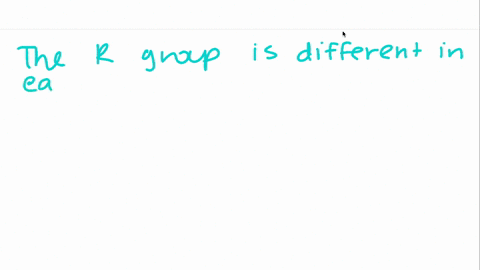 which-of-the-following-is-different-in-each-of-the-twenty-amino-acids-acarboxyl-group-bcentral-carbon-camino-group-dr-group