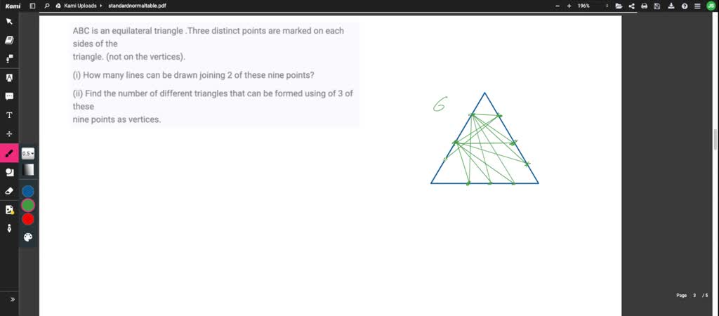 SOLVED ABC is an equilateral triangle .Three distinct points are