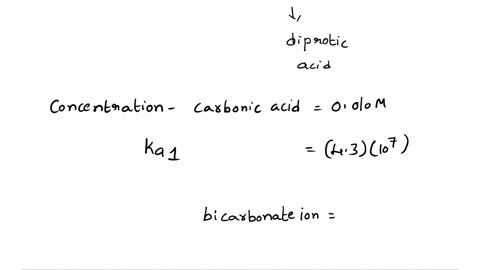 calculate-the-concentration-of-the-carbonate-ion-in-a-0010m-solution-of-carbon-dioxide-in-water-if-all-the-carbonate-ions-in-the-solution-come-from-the-dissociation-of-hco3-what-percentage-o-40369