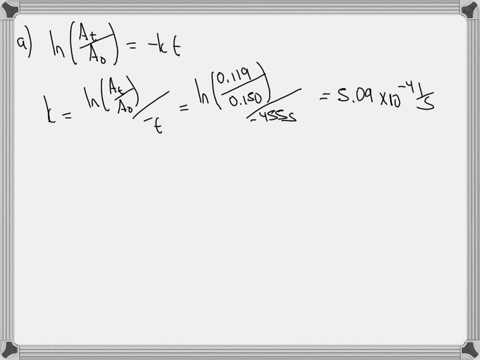 11-a-certain-reaction-is-first-order-with-respect-to-reactant-a-in-an-experiment-the-initial-concentration-of-reactant-a-was-0150-m-after-heating-455-seconds-the-concentration-of-reactant-a-93578