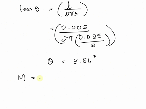 a-horizontal-force-of-f-n-is-applied-perpendicular-to-the-handle-of-the-lever-at-e-the-mean-diameter-and-lead-of-the-single-square-threaded-screw-at-c-and-d-are-25-ii-and-ilii-respectively-t-70438