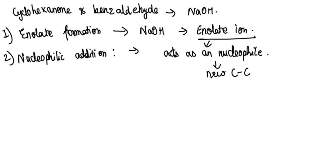 SOLVED: Show the mechanism of this aldol reaction. Cyclohexanone Aldol ...