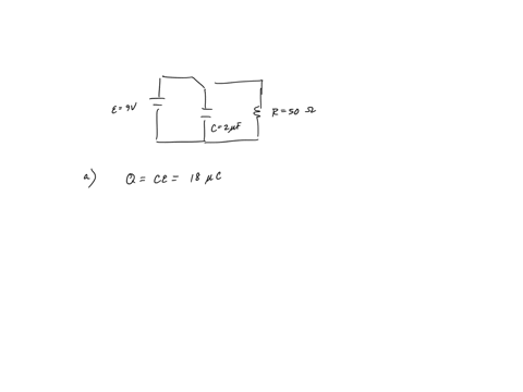 the-switch-in-the-figure-below-has-been-in-position-for-long-time-it-is-changed-to-position-b-at-t-000-r509-what-are-the-charge-q-on-the-capacitor-and-the-current-in-the-resistor-a-immediate-26352