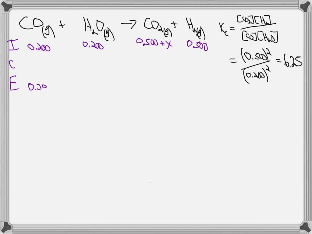 SOLVED: An equilibrium mixture contains 0.500 mol of each of the ...