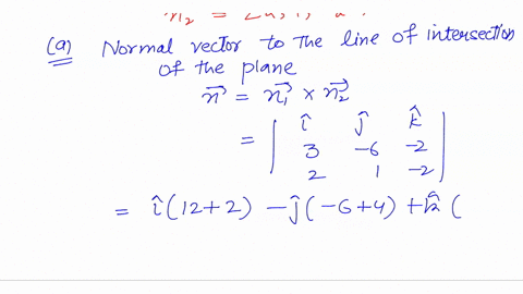 given-the-vectors-3x-6y-2z-15-and-2x-y-2z-5-a-find-a-vector-parallel-to-the-line-of-intersection-of-the-planes-b-find-the-equation-of-the-plane-given-the-points-3-1-0-using-part-a-c-find-the-10308