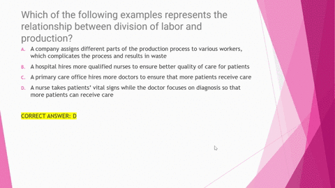 which-of-the-following-examples-represents-the-relationship-between-division-of-labor-and-production-group-of-answer-choices-a-company-assigns-different-parts-of-the-production-process-to-va-39754