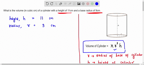 what-is-the-volume-in-cubic-cm-of-a-cylinder-with-a-height-of-11cm-and-a-base-radius-of-9cm-to-the-nearest-tenths-place-06136