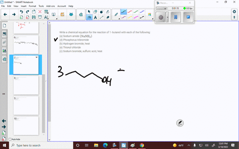 write-a-chemical-equation-for-the-reaction-of-1-butanol-with-each-of-the-following-a-sodium-amide-3-78692