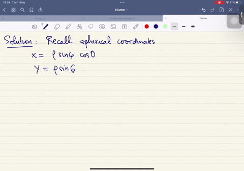 write-the-equation-in-spherical-coordinates-a-x2-y2-z2-36-b-x2-y2-z2-1