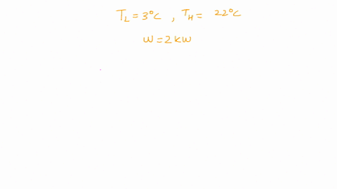 a-carnot-refrigerator-operates-in-a-room-in-which-the-temperature-is-22circ-mathrmc-and-consumes-2-m-98198