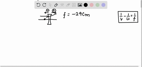 an-object-is-21-cm-to-the-left-of-a-thin-diverging-lens-that-has-a-29-cm-focal-length-what-is-the-image-distance-i-56417