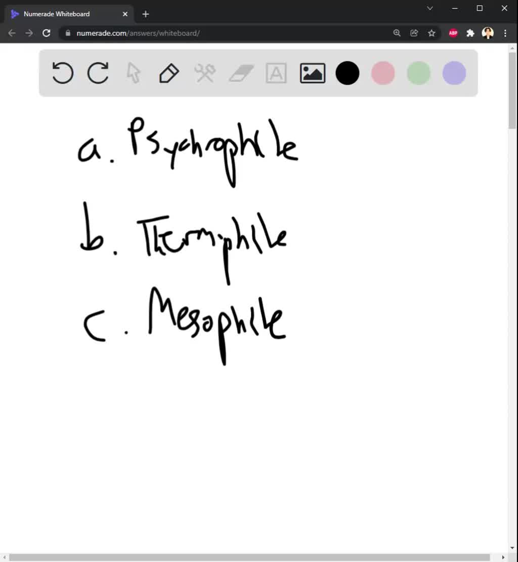 SOLVED Classify the following types of organisms by their temperature