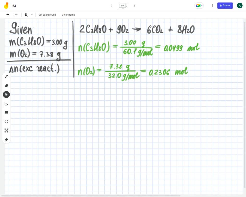 the-combustion-of-c3h8o-with-o2-is-represented-by-this-equation-2