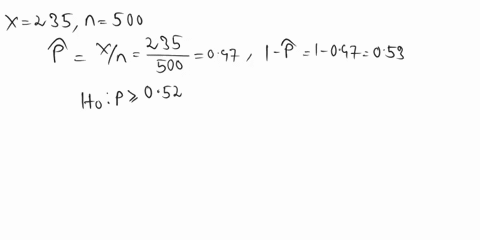 in-order-to-conduct-a-hypothesis-test-for-the-population-proportion-you-sample-500-observations-that-result-in-235-successes-you-may-find-it-useful-to-reference-the-appropriate-table-z-table-74758
