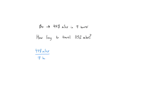 bo-drove-448-miles-in-7-hours-if-he-continued-at-the-same-rate-how-long-would-it-take-to-travel-1152-miles-55115
