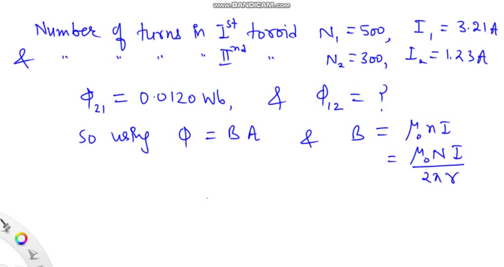 SOLVED Two toroidal solenoids are wound around the same form so that the field of one