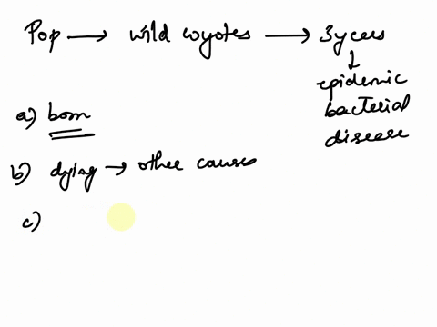 q64-you-are-studying-a-population-of-wild-coyotes-and-notice-that-every-three-years-there-is-an-epidemic-of-a-bacterial-disease-which-of-the-following-is-the-most-likely-explanation-for-this-80773