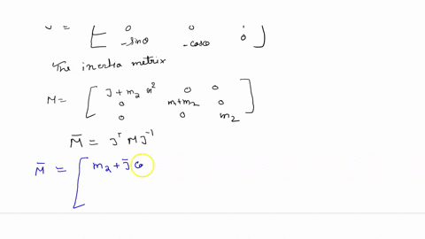 example-3-1-cartesian-dynamics-for-three-link-cylindrical-arm-let-us-show-how-to-convert-the-joint-space-dynamics-found-in-example-323-to-cartesian-dynamics-from-example-a3-1-the-arm-jacobia-42965