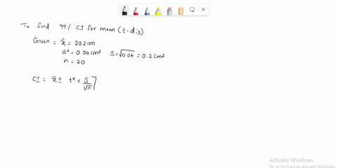 find-a-99-confidence-interval-for-the-mean-of-a-normal-population-from-the-sample-length-of-20-bolts-16593