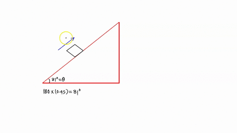 acrate-is-given-a-big-push-and-after-it-is-released-it-slides-up-an-inclined-plane-which-makes-an-angle-045-radians-with-the-horizontal-the-frictional-coefficients-between-the-crate-and-plan-80568