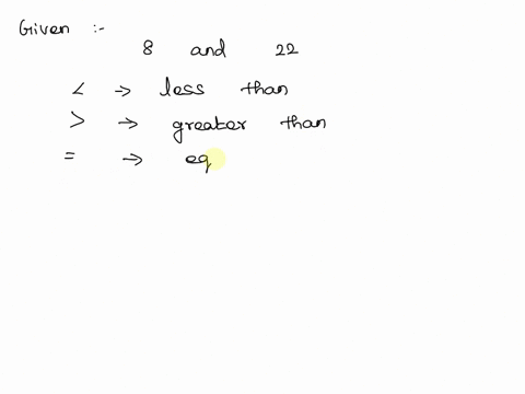 Place the correct symbol between the pair of numbers and...