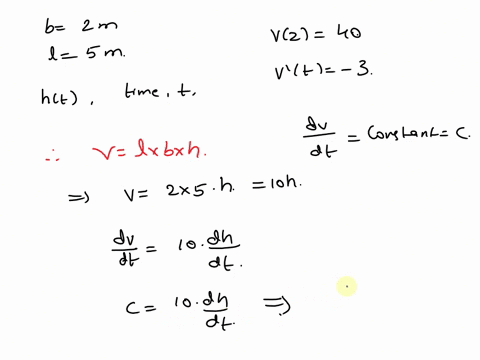 116pts-a-water-tank-has-a-rectangular-base-that-is-2-meters-wide-and-5-meters-long-the-height-in-meters-of-water-in-the-tank-after-t-hours-is-ht-and-the-volume-in-cubic-meters-of-water-in-th-30204