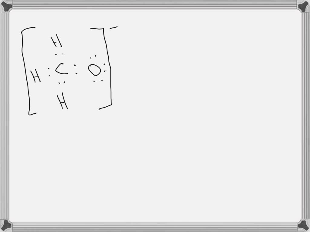 Below is the Lewis structure of the methoxide (CH3O^)ion. Count the