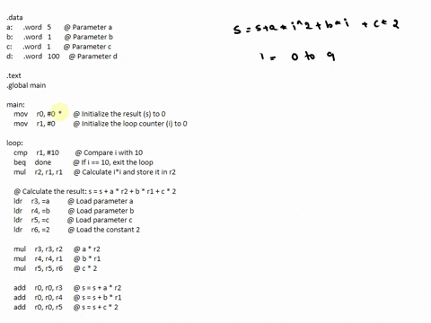 write-a-function-subroutine-that-inputs-a-data-value-in-register-r0-and-returns-value-in-r0-the-function-returns-y-5-a-1-bx-1-cx2-where-a-b-and-c-are-parameters-built-into-the-function-ie-th-77725