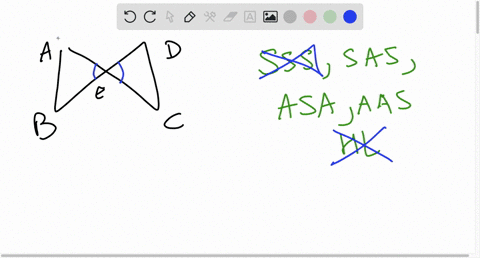 in-the-diagram-below-ac-and-bd-intersect-at-e-which-information-is-always-sufficient-to-prove-aabe-acde-ab-cd-submit-answer-ab-is-congruent-to-cd-and-be-is-congruent-to-de-eis-the-midpoint-o-79884