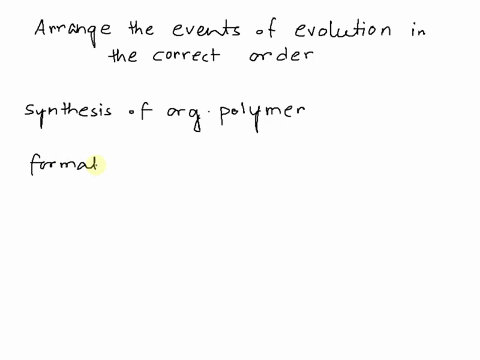 number-the-following-events-that-give-insight-into-the-evolution-of-iife-on-earth-in-the-correct-sequence-being-the-first-step-and-being-the-last-step-synthesis-of-organic-polymers-formation-83306