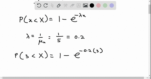 the-length-of-time-for-one-individual-to-be-served-at-a-cafeteria-is-a-random-variable-having-an-exponential-distribution-with-a-mean-of-5-minutes-what-is-the-probability-that-a-person-is-se-76398