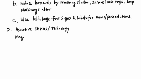 describe-adaptations-that-can-be-made-to-alleviate-visual-impairment-issue-for-the-elderly-including-individual-assistance-to-overcome-obstacles-that-prevent-physical-or-social-functioning