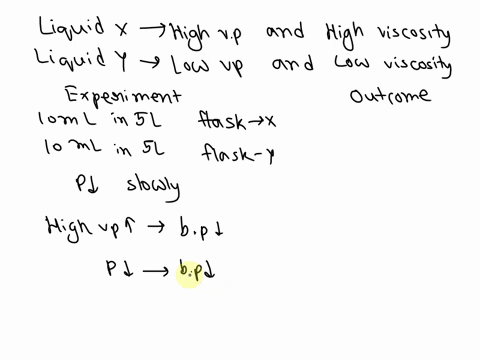 Liquid X is known to have a higher viscosity and higher...