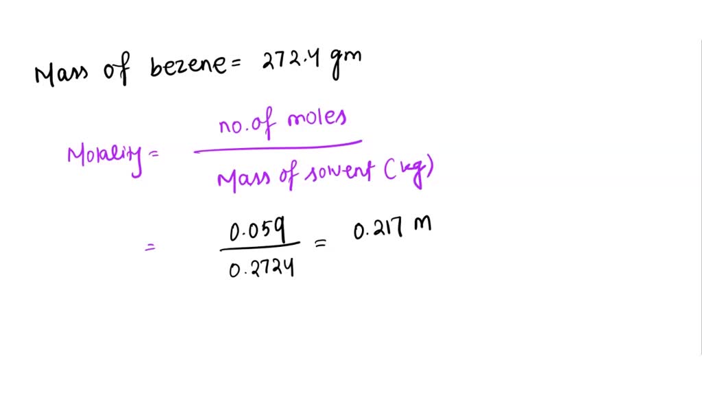 SOLVEDThe freezing point of benzene, CoHs; Is 5.50*€ at atmospherc