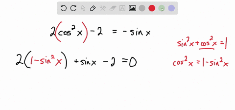 solve-the-equation-on-the-interval-02pi-2cos2x-2-sinx-85626