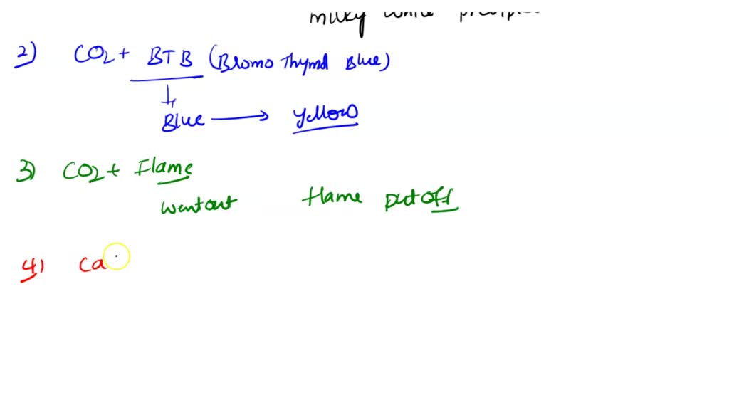 SOLVED Data Table 2 Carbon Dioxide Reaction Observations Reaction