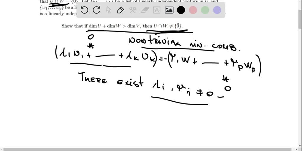 SOLVED: Let V be a vector space over R and let S1 and Sz be subspaces ...