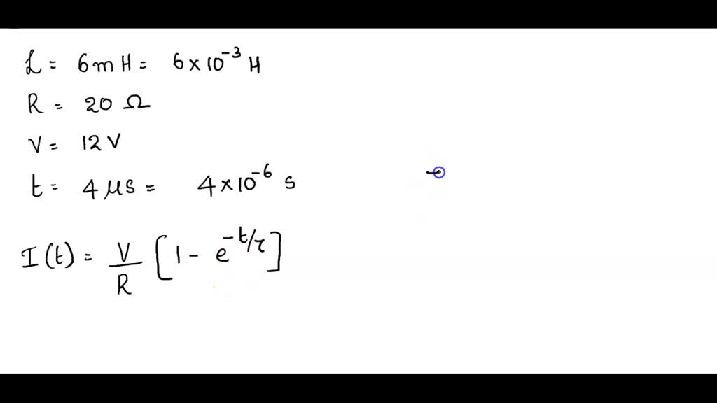 SOLVED A coil of self inductance 7.5 mH and resistance of 30 Ohms is