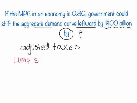 if-the-mpc-in-an-economy-is-080-government-could-shift-the-aggregate-demand-curve-leftward-by-100-billion-by-66524