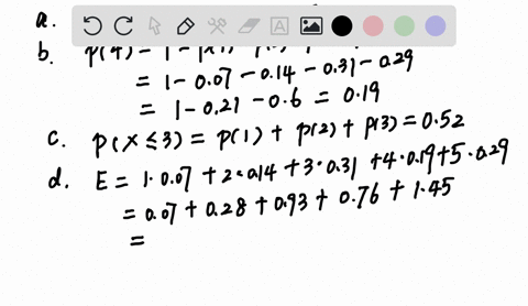 the-probability-distribution-of-job-satisfaction-scores-for-a-sample-of-information-systems-is-senior-executives-1-very-dissatisfied-to-5-very-satisfied-are-as-follows-score-x-1-2-3-4-5-px-007-014-0-2