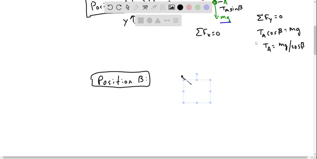 SOLVED A ball is held at rest at position A in Fig. P5.115 by two