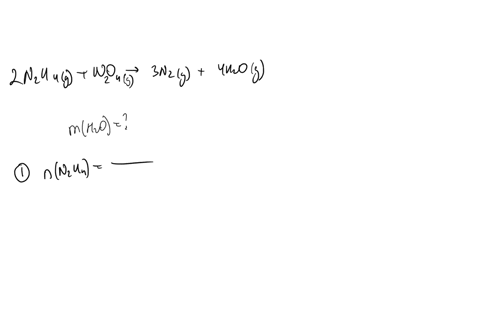 when-80-g-of-n2h4-32-g-mol-1-and-92-g-of-n2o4-92-g-mol-1-are-mixed-together-and-react-according-to-the-equation-above-what-is-the-maximum-mass-of-h2o-that-can-be-produced-a-90-g-b-18-g-c-36-g-d-72-g-e