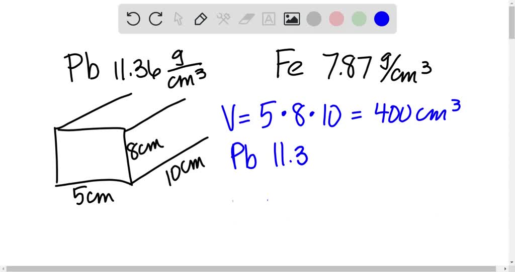 SOLVED MAFS.912.G MG.1.2 Lead has a density of 11.36 grams per