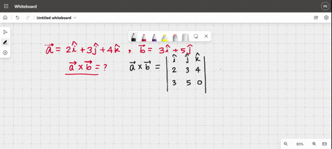 find-the-vector-product-a-x-b-of-the-two-given-vectors-a-2i-3j-4k-b-3i-5j-here-i-j-k-are-unit-vectors-along-three-mutually-perpendicular-axes-a-20i-12j-k-b-10i-6j-12k-c-20i-12j-k-d-10i-6j-12-70577