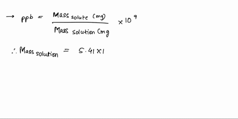 1-a-water-sample-contains-the-pollutant-chlorobenzene-with-a-concentration-of-17-ppbppb-by-mass-what-volume-of-this-water-contains-541102-mgmg-of-chlorobenzene-assume-a-density-of-100-gmlgml-39458