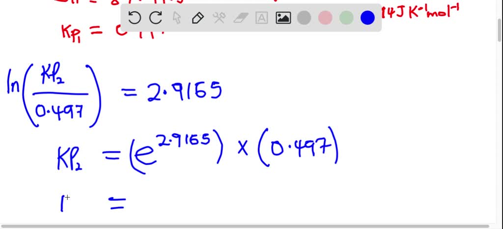 SOLVED The Equilibrium Constant Kp For The Following Reaction Is 0 