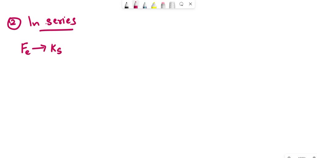 SOLVED Two springs with the same unstretched length L = 20 cm but