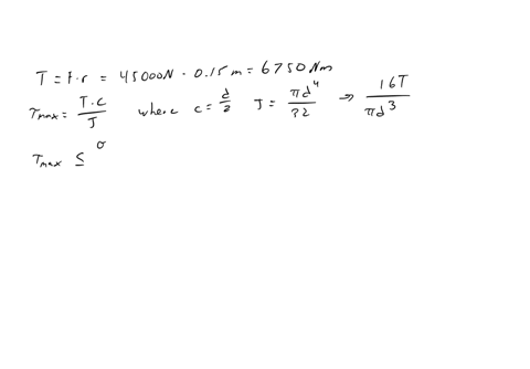 1-a-force-f-45000-n-necessary-to-rotate-the-shaft-at-uniform-speed-is-shown-in-fig1-the-crank-shaft-is-made-of-ductile-steel-whose-elastic-limit-is-207mpa-both-in-tension-and-compression-wit-23305